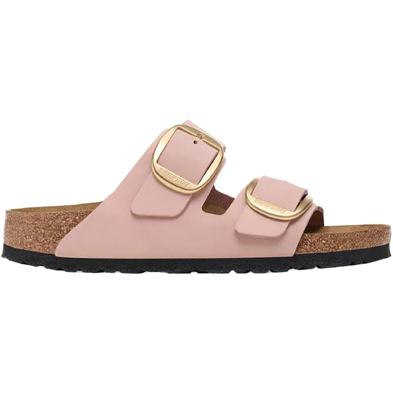 Sandals with tide stepWomen's Birkenstock Arizona Big Buckle Soft Pink Nubuck