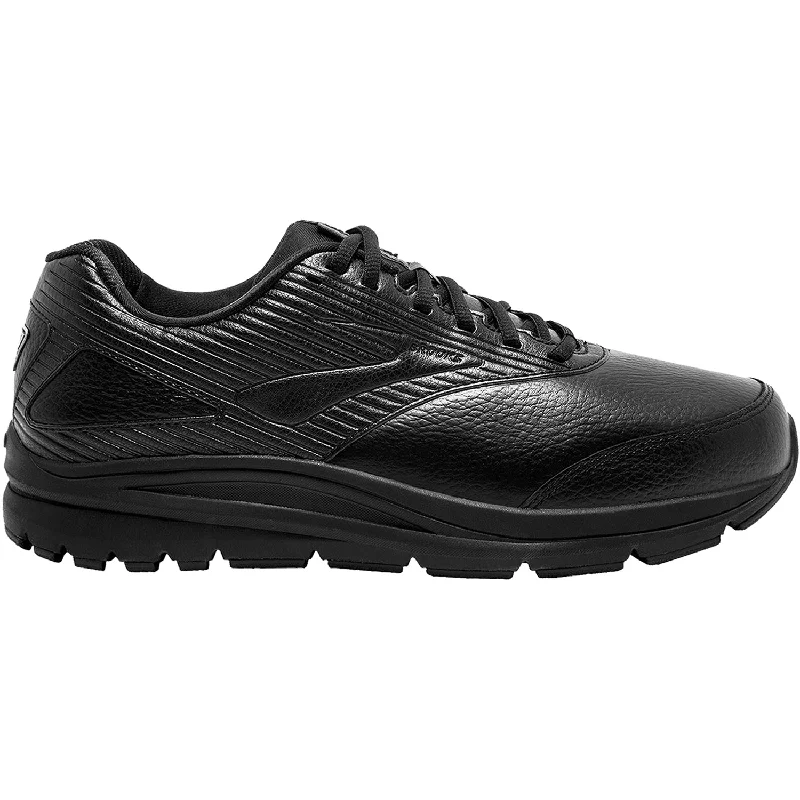 Athletic shoes with cushioning-Women's Brooks Addiction Walker 2 Black/Black Leather