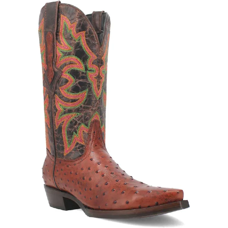 loafers for men with athletic-inspired design for sporty appeal-Cowboy boots with hiking pantsDingo's Outlaw Cognac Snip Toe Cowboy Boot