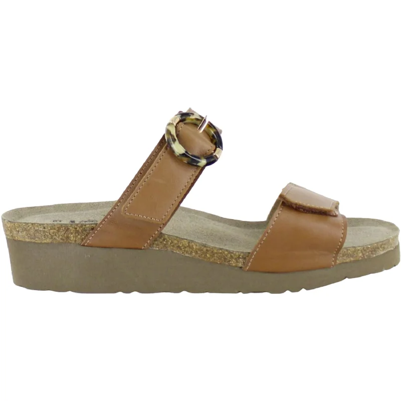 Sandals with heart accentsWomen's Naot Anabel Caramel Leather