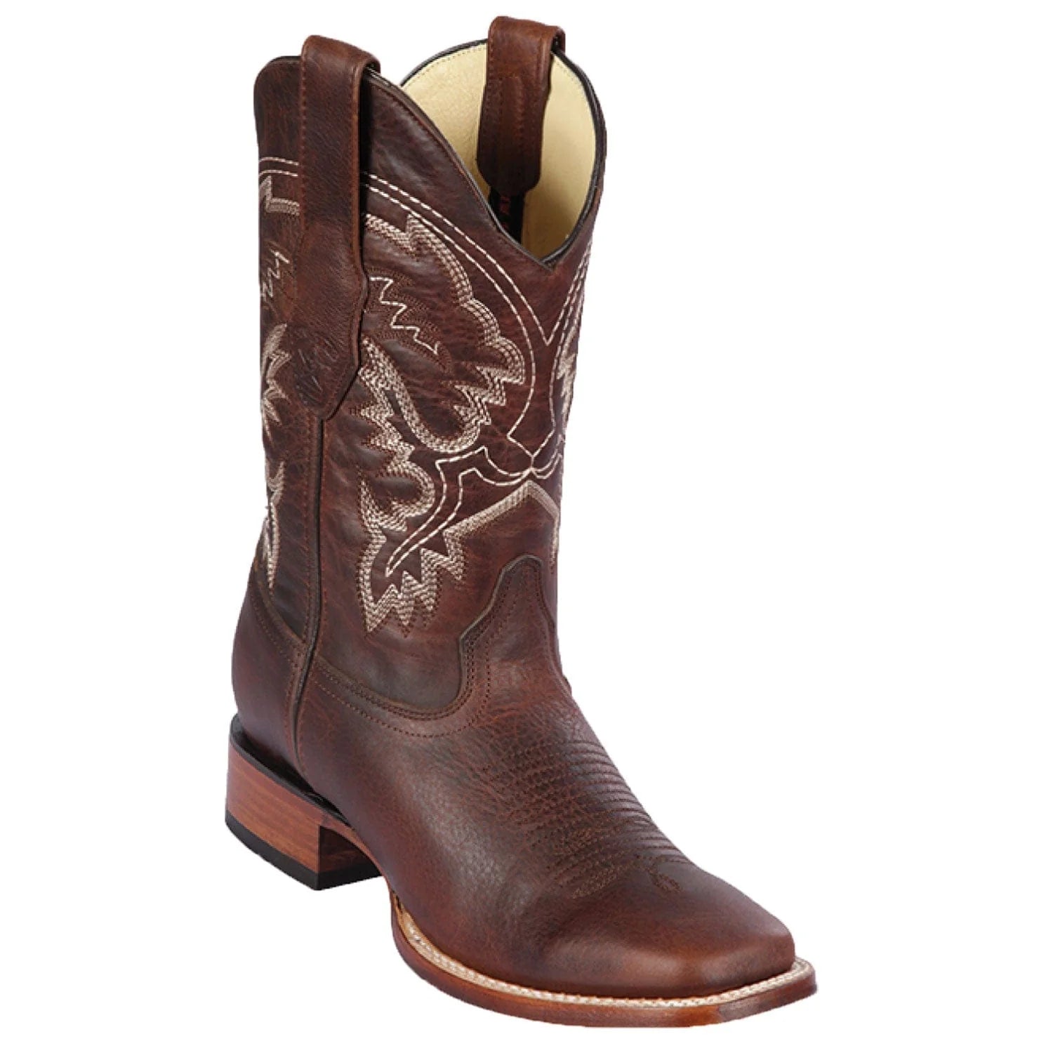 cowboy boots for women with embroidered detailing-Cowboy boots for outdoor workLos Altos 8229940 Men's Walnut Genuine Wide Square Toe Cowboy Boots