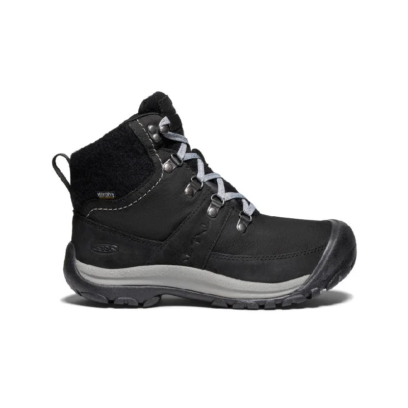 Snow boots for family trips-Women's Kaci III Winter Waterproof Boot  |  Black/Steel Grey