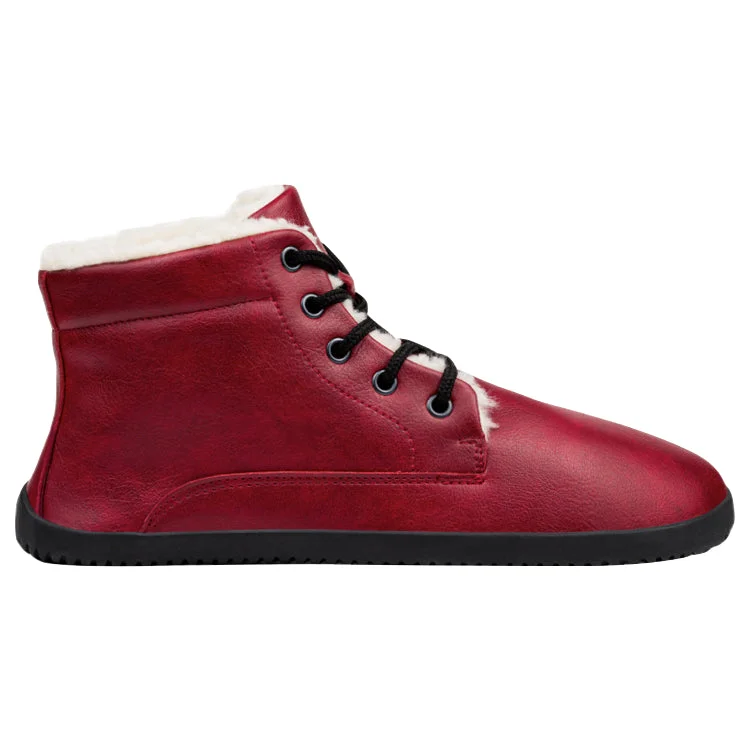 Snow boots for hunting-Ahinsa Winter Barefoot Burgundy