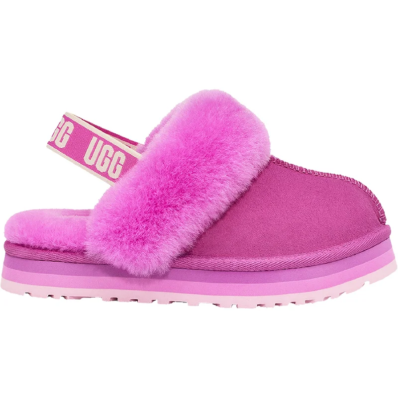 Slippers for foot alignmentKids' UGG Funkette Purple Ruby Suede