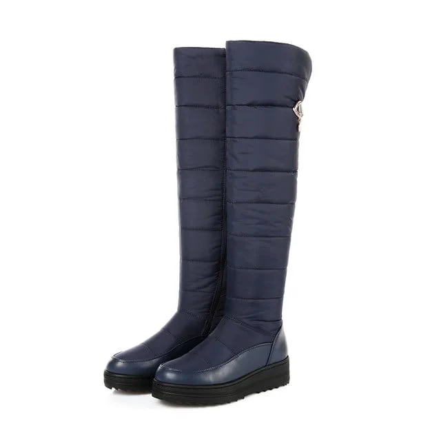 Snow boots for wet conditions-OCW Orthopedic Women Boots Over Knee High Snowy Winter Boots