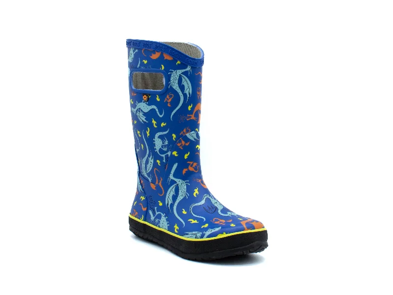 Rain boots with rose pattern-BOGS Rainboot Dragons