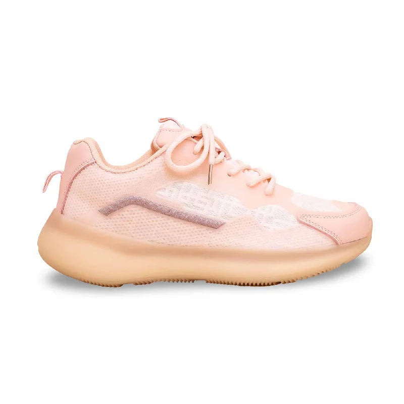 Athletic shoes for cross-country-Peach Casual Sneaker AT7347