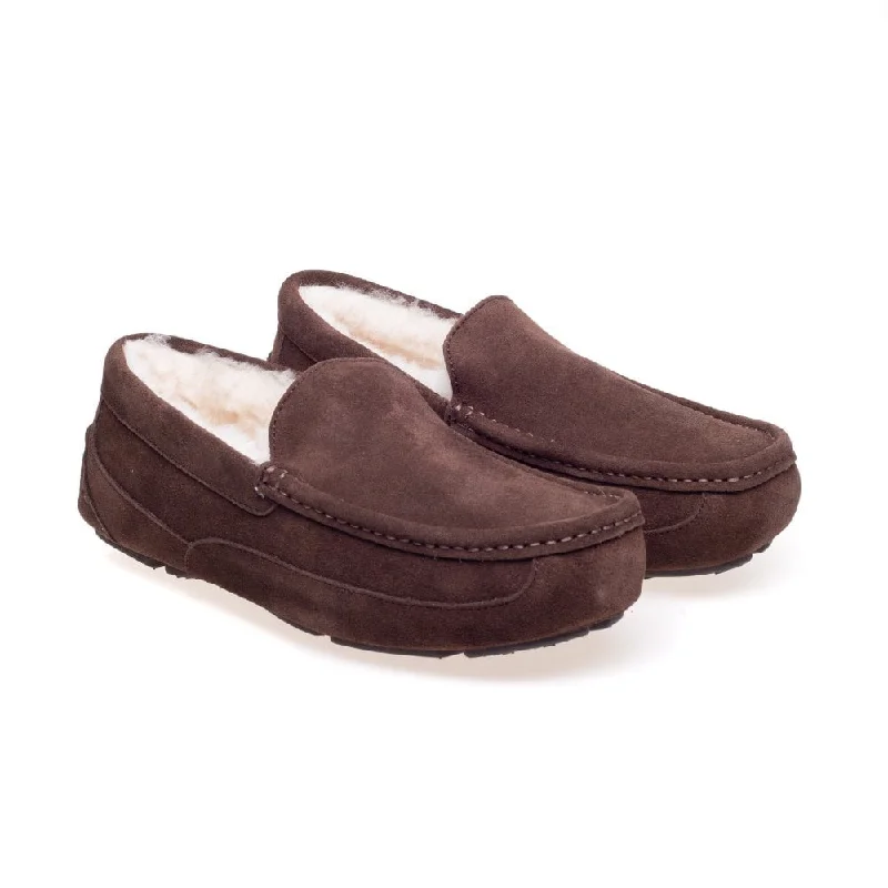 Slippers for foot softnessSteptronic Marlow Mens Dark Brown Suede Slippers