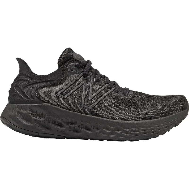 Athletic shoes for outdoor fitness-Women's New Balance Fresh Foam W1080K11 Black/Black Synthetic/Mesh