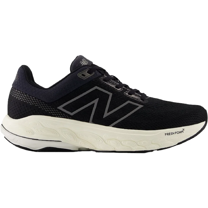 Non-slip athletic shoes for work-Men's New Balance Fresh Foam X M860K14 Black/Phantom/Seasalt Mesh