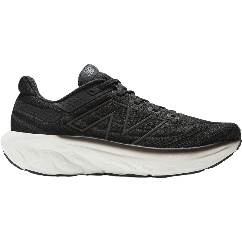 Athletic shoes for long jogs-Men's New Balance Fresh Foam X M1080K13 Black/White Mesh