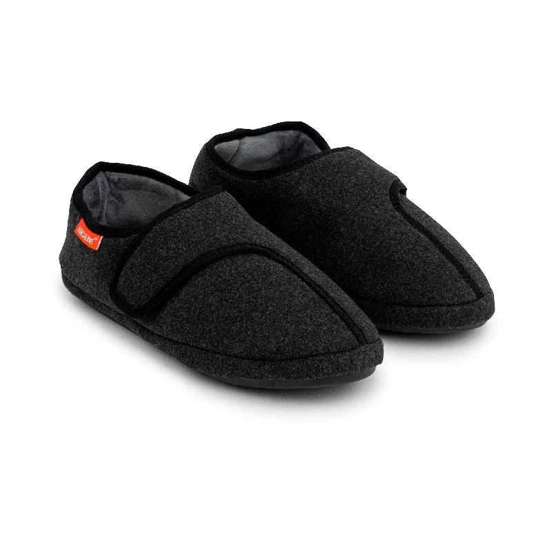 Slippers for long wearArchline Orthotic Slippers Plus – Charcoal Marl