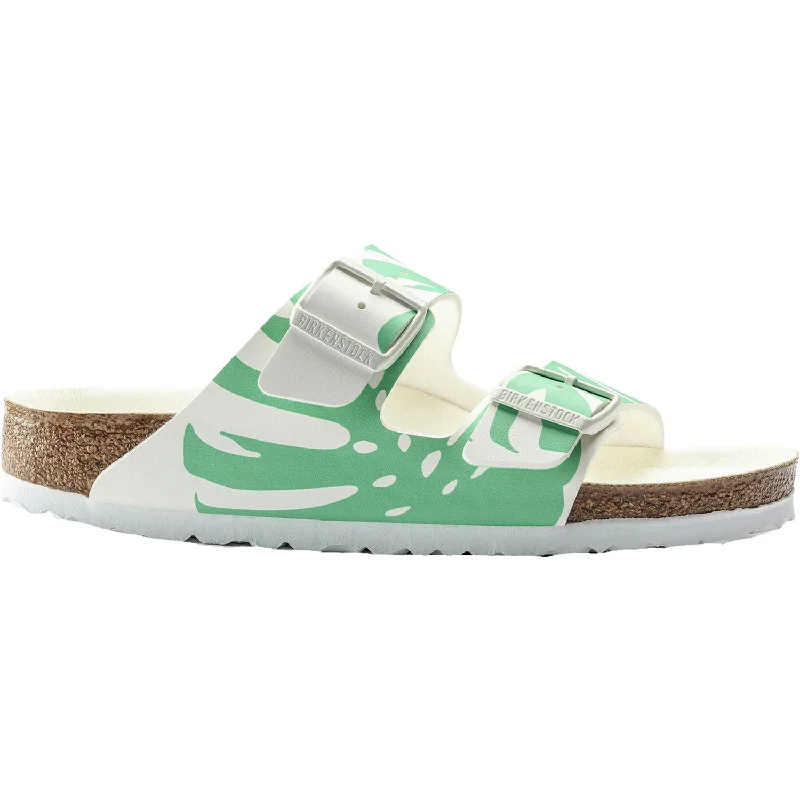 Sandals with desert styleWomen's Birkenstock Arizona Monstera Bold Jade Birko-Flor