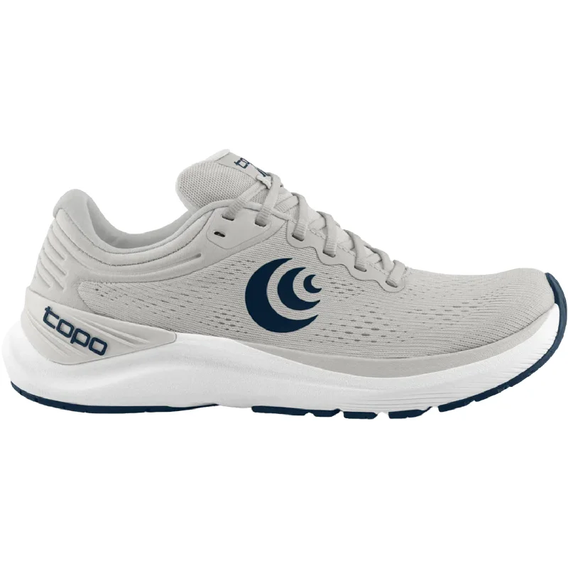 Athletic shoes for yoga practice-Men's Topo Ultrafly 4 Grey/Navy Mesh