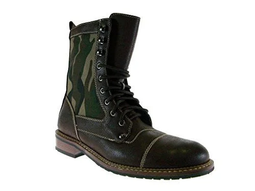 Polar Fox Men's 801025A Calf High Camo Desgin Military Combat Boots