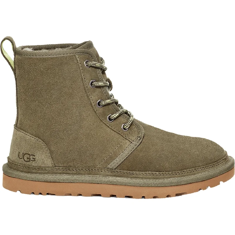 Booties for active fashion-Women's UGG Neumel High Burnt Olive Suede