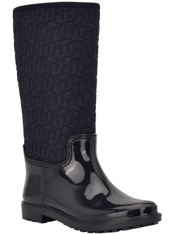 Rain boots for slim calves-Saray Womens Pull On Outdoors Rain Boots