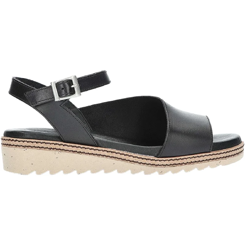 Sandals for ocean stepWomen's Dorking Espe D8771 Black Leather