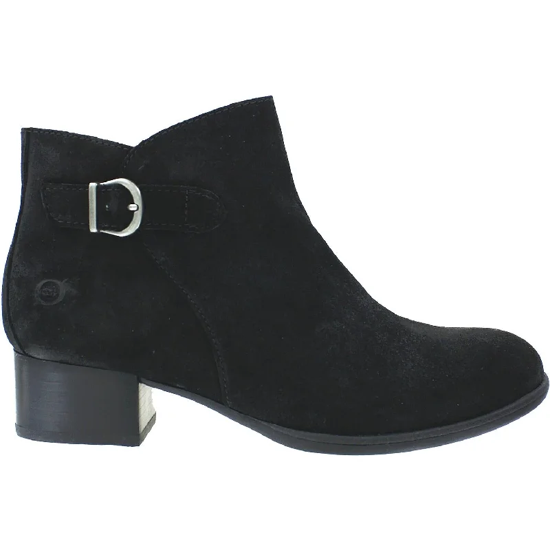 Booties for urban fashion-Women's Born Phobos Black Suede