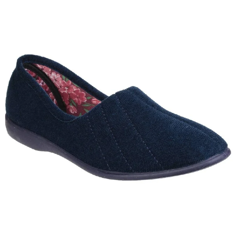 Slippers with supportive soleGBS Audrey Ladies Navy Slippers