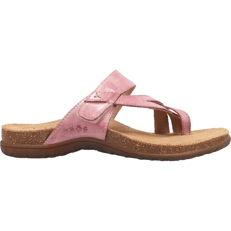 Sandals with laid-back vibeWomen's Taos Perfect Rustic Pink Leather