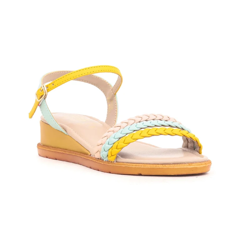 Sandals with trail stepYellow Formal Sandal FR4868