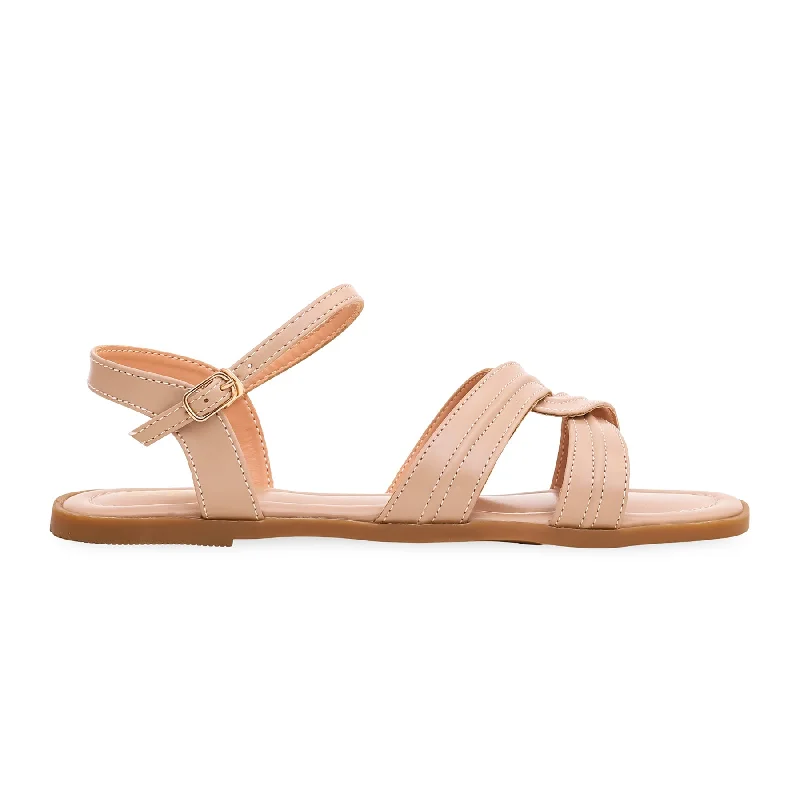 Sandals with lightweight designBeige Formal Sandal FR5198