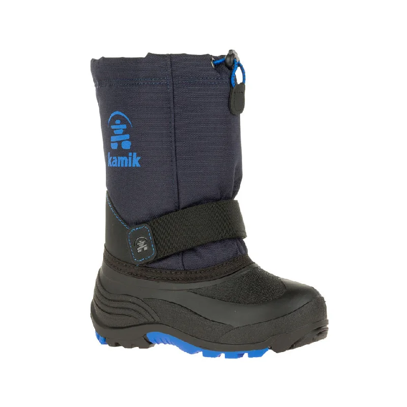 Snow boots for Thanksgiving-Kamik Kid's Rocket  Snow Boot Navy