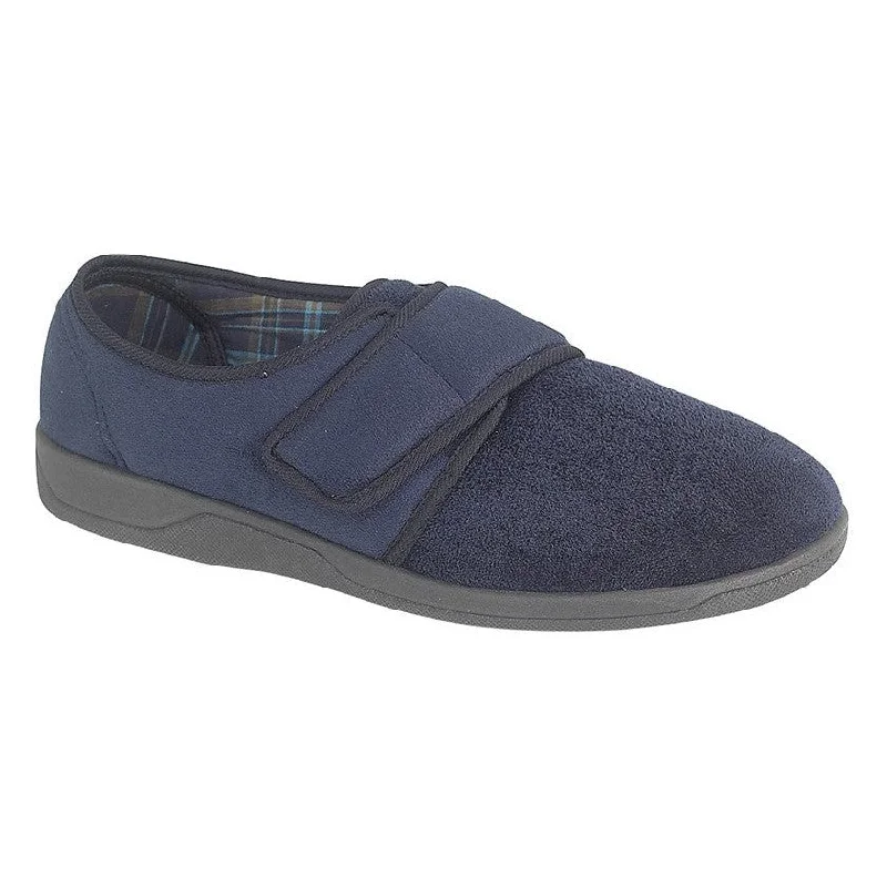 Slippers for cozy nightsSleepers MS507C Tom Navy Blue Velour Slipper