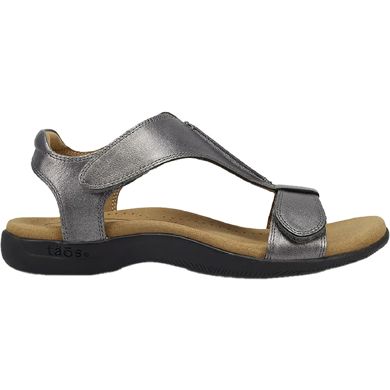 Sandals for modern stepWomen's Taos The Show Pewter Leather