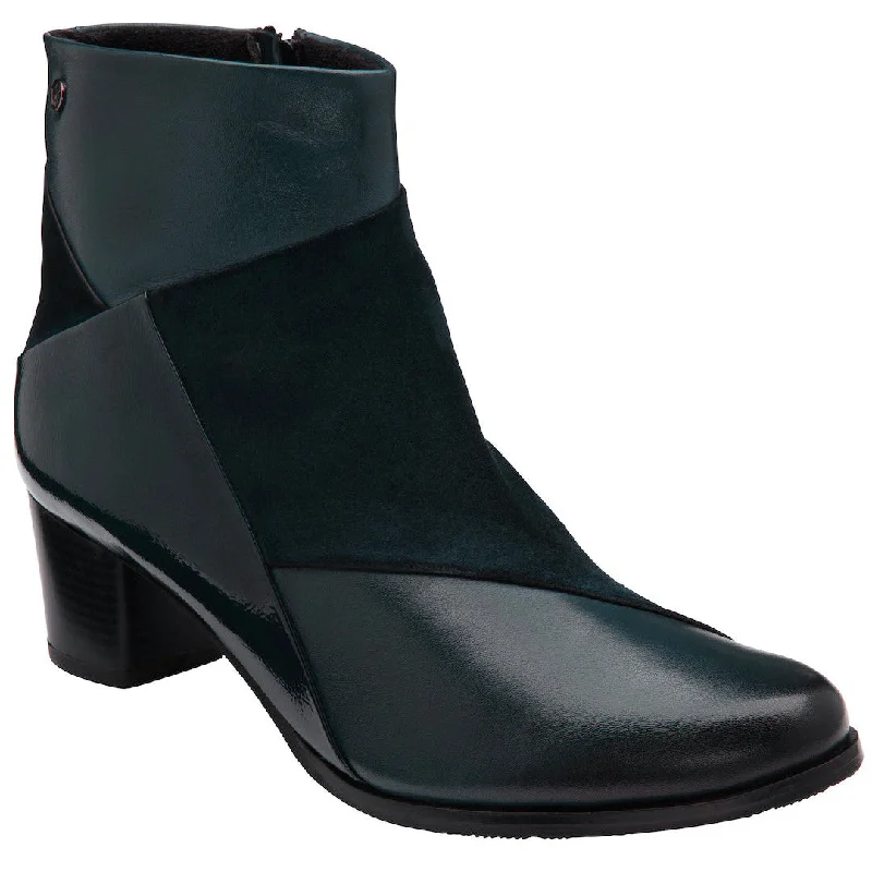 Ankle boots for men-Lotus Booker Ladies Black Leather Side Zip Ankle Boots