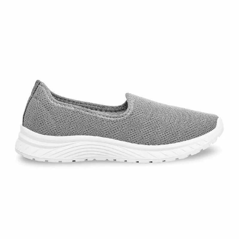 Athletic shoes for all-day wear-Grey Casual Sneaker For Women AT9099