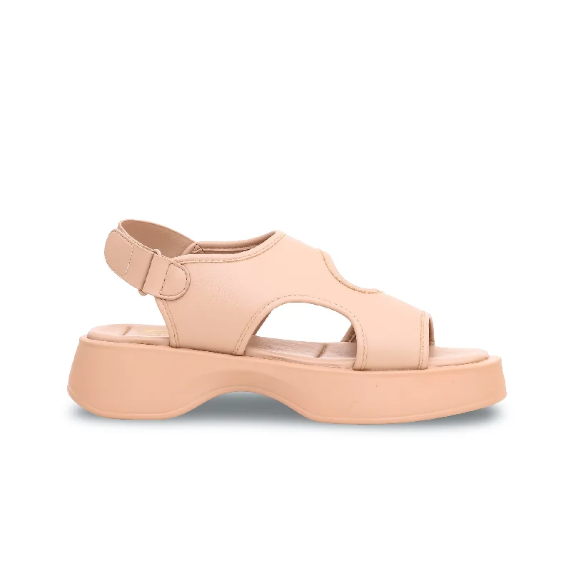 Sandals with tech styleBeige Formal Sandal PU4010