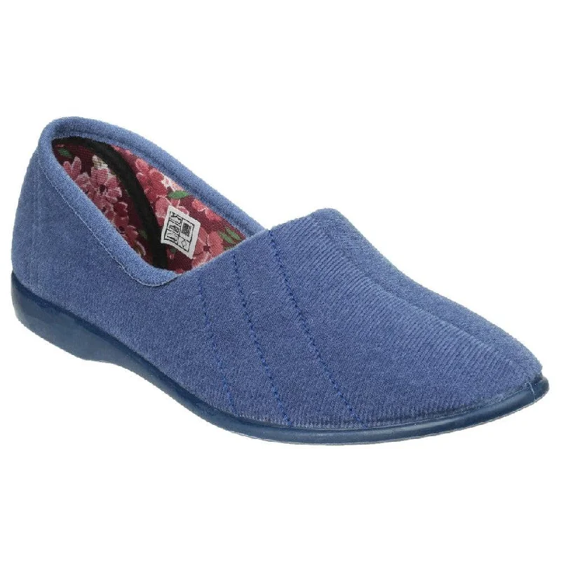 Slippers for foot comfortGBS Audrey Ladies Blueberry Light Blue Slippers