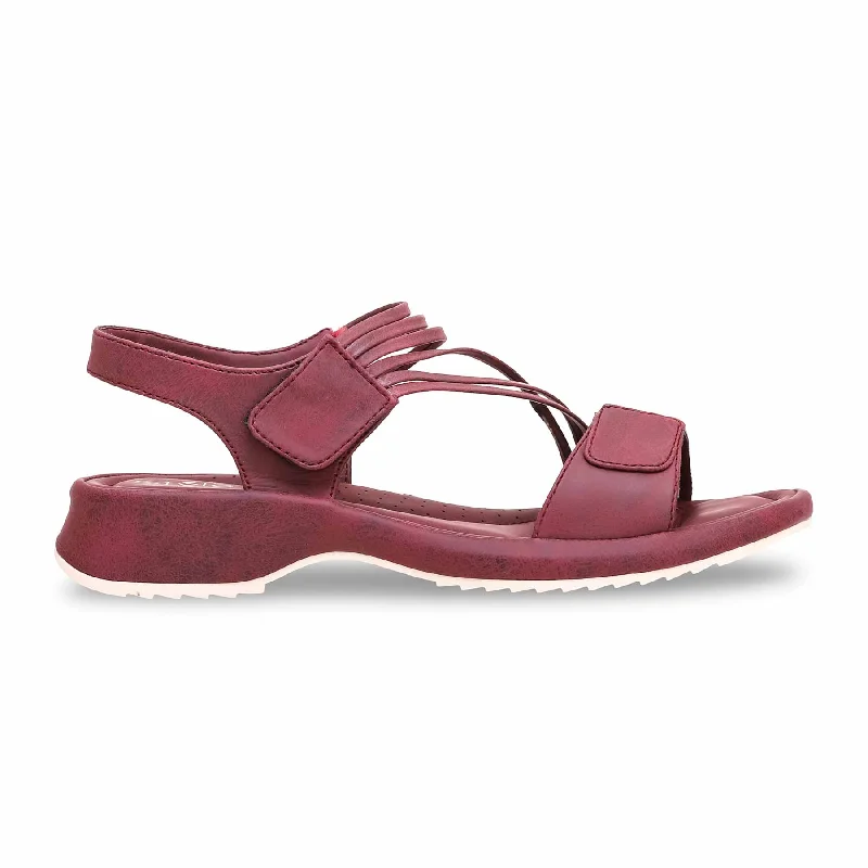 Sandals with rugged soleMaroon Formal Sandal PU0197