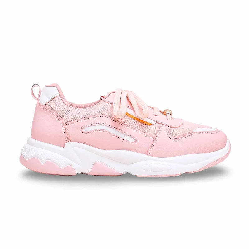 Athletic shoes for fast-paced sports-Pink Casual Sneaker AT7325