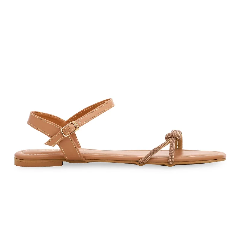 Sandals with raw textureBeige Formal Sandal FR5203