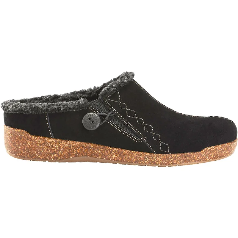 Slippers for foot relaxationWomen's Earth Johanna Black Suede