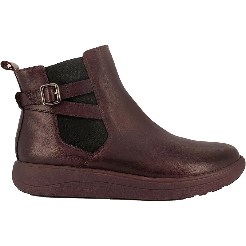 Booties with thick soles-Women's Strive Aston Burgundy Leather