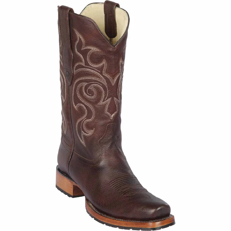 cowboy boots for men with stylish sole for modern appeal-Cowboy boots with soft toeLos Altos 58T9940 Men's Walnut Genuine 7X Toe Cowboy Boots