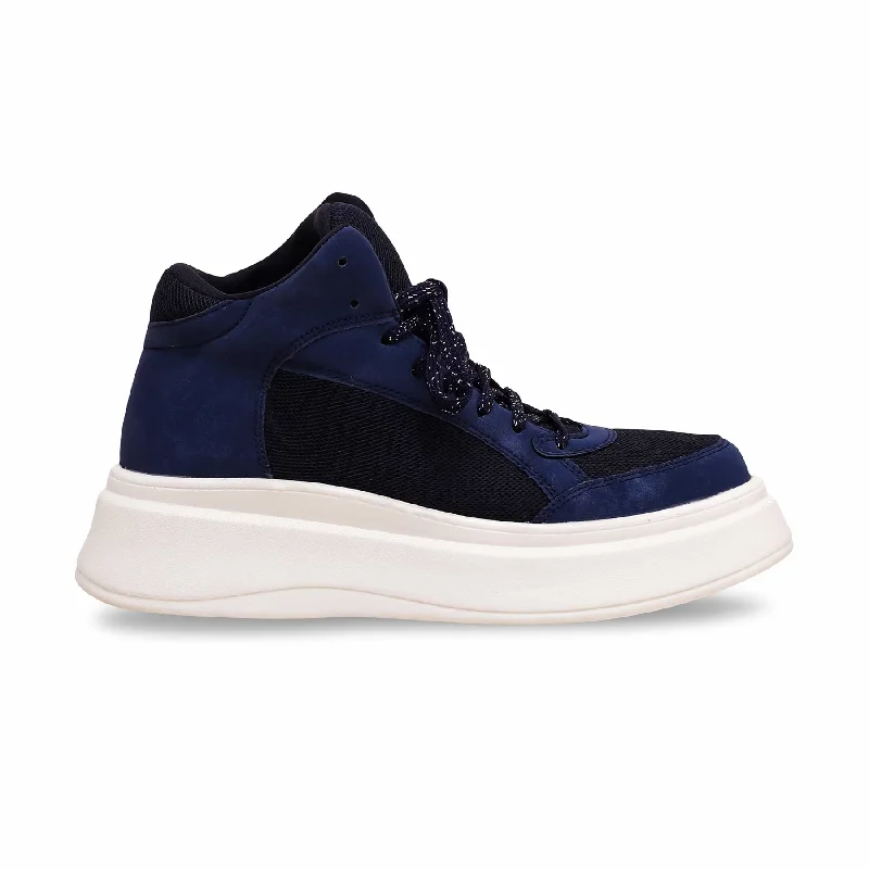 Athletic shoes for long hikes-Navy Casual Sneaker For Women AT7360