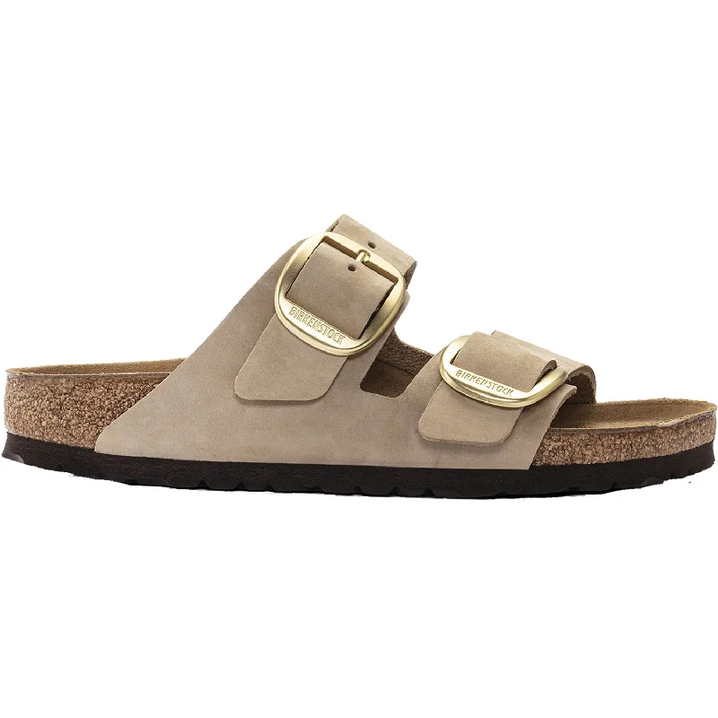 Sandals for long walksWomen's Birkenstock Arizona Big Buckle Sandcastle Nubuck