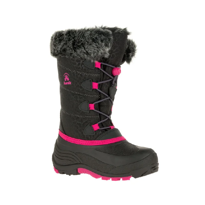 Snow boots for Christmas-Kamik Kids Snowgypsy Boot Black/Rose