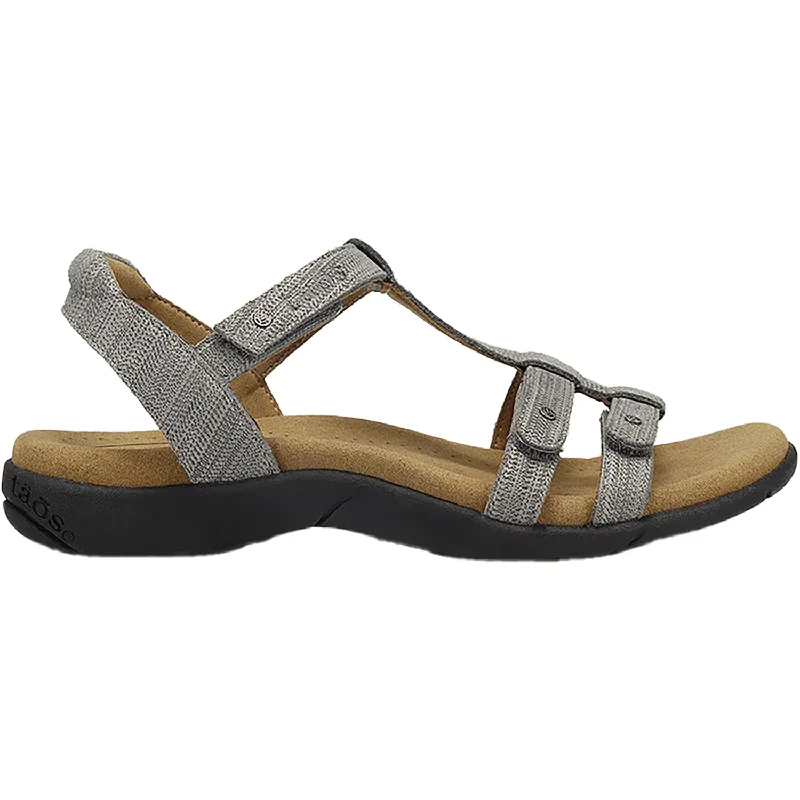 Sandals for trendy walkWomen's Taos Trophy 2 Grey Emboss Leather