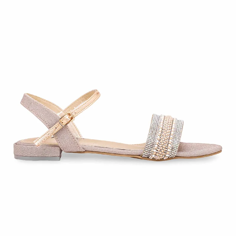 Sandals for sturdy baseGolden Fancy Sandal FN5970