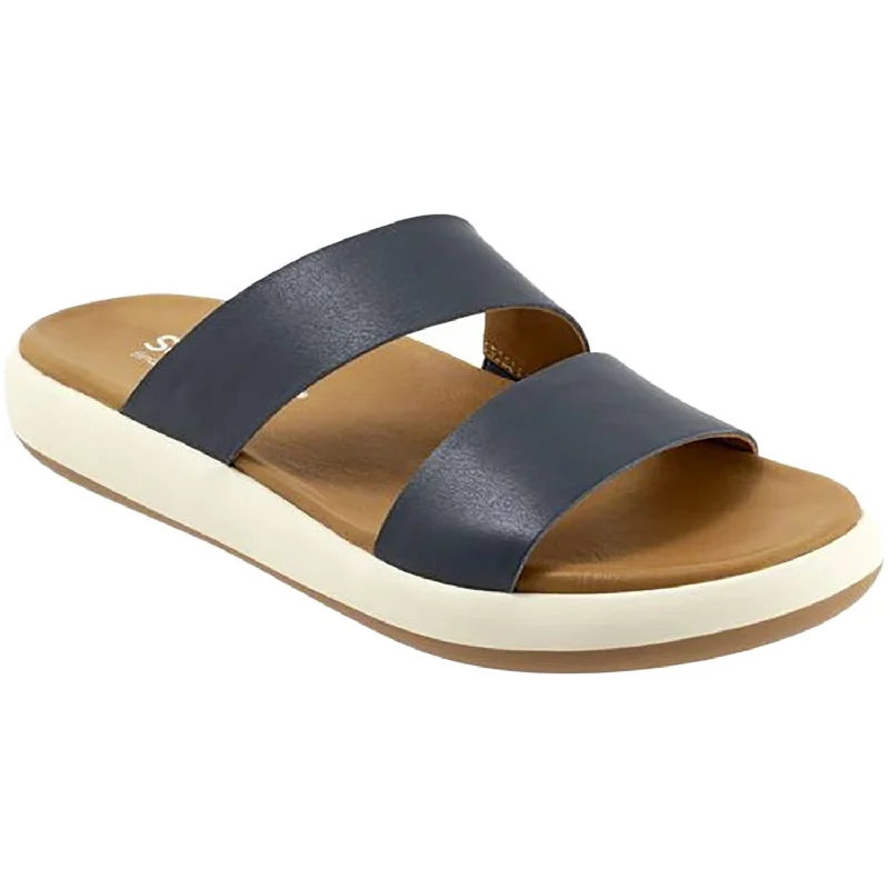 Sandals for durable strapsWomen's Soft Walk Jenna Navy Leather