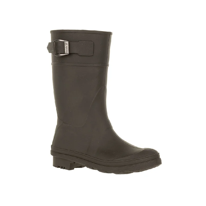 Rain boots for relaxed style-Kamik Kid's Raindrops Rainboot Black