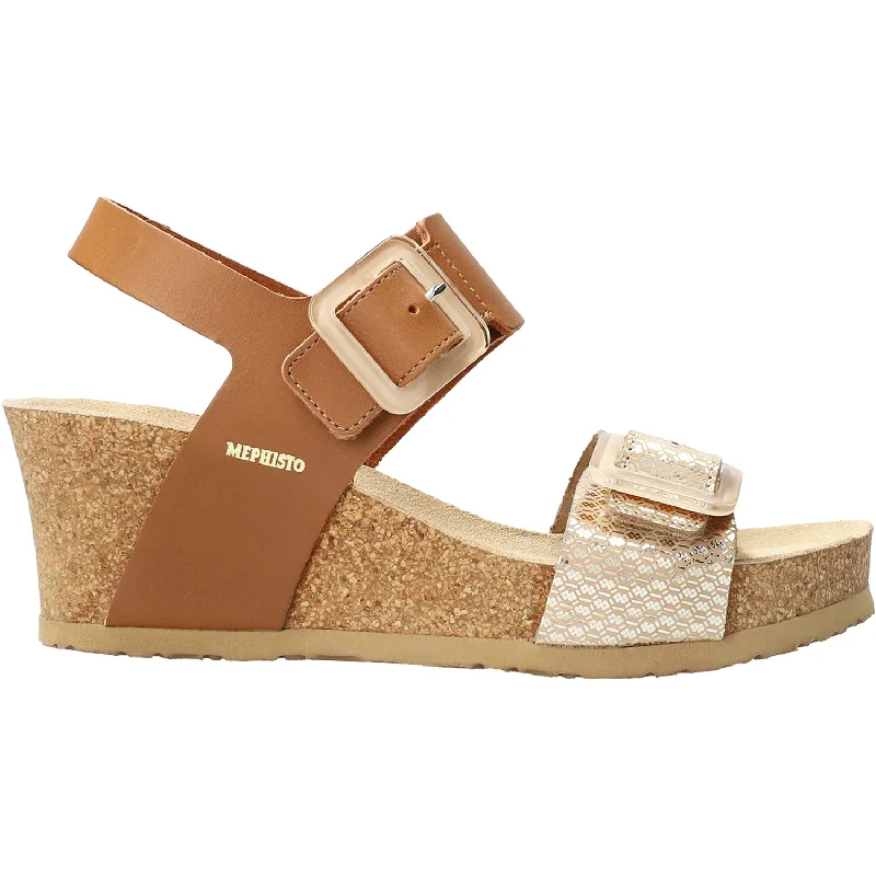 Sandals for weddingsWomen's Mephisto Lissia Camel Combo Leather