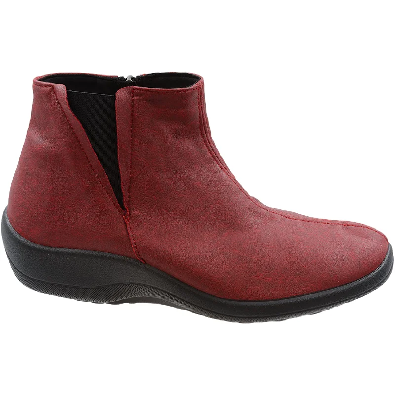 Booties for daily heels-Women's Arcopedico Ardales Gin Recycled Cherry