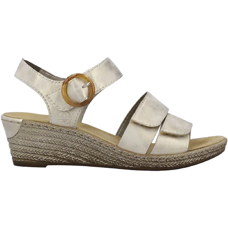 Sandals for toe strapWomen's Rieker 62487-60 Fanni 87 Muschel Synthetic